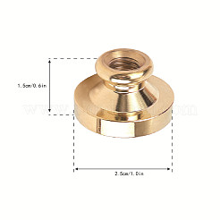 Cabeza de sello de latón con sello de cera&nbsp;AJEW-WH0209-229