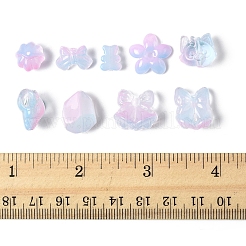 120 шт. 8 вида прозрачных стеклянных бусин-спрей&nbsp;GLAA-FS0002-26