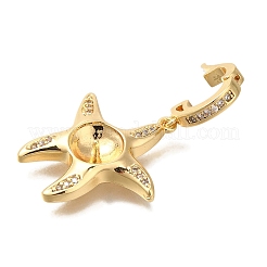 Латунные микро-паве кубические цирконии европейские подвески-подвески KK-K388-52G