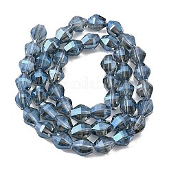 Стеклянные бусины с гальваническим покрытием  EGLA-L045-H-FR01