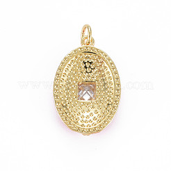 Латунные подвески из микро-паве ZIRC-S067-238-NF