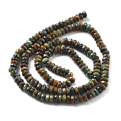 Fili di perle naturali di turchese africano (diaspro)&nbsp;G-H080-A02-01