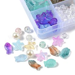 Наборы для самостоятельного изготовления стеклянных и акриловых бусин DIY-FS0009-32