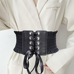 1 Stück Stretchgürtel aus Kunstleder für Damen&nbsp;AJEW-CL0002-93B