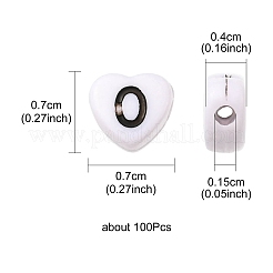 Непрозрачные акриловые эмалированные бусины MACR-YW0002-23