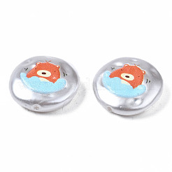 3d печатные бусины из абс-пластика с имитацией жемчуга KY-S163-429