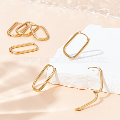 16 шт. ионное покрытие (IP) серьги-кольца из нержавеющей стали 304 для женщин&nbsp;EJEW-UN0003-01