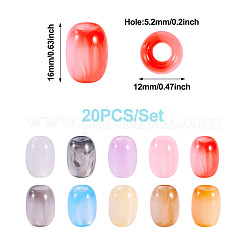 20шт смоляные европейские бусины&nbsp;RESI-TA0004-35