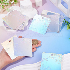 50 Stück Laserpapier-Halsketten-Ohrring-Präsentationskarten&nbsp;CDIS-TA0001-55