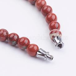 Ожерелья из натуральной красной радуги NJEW-K083-03