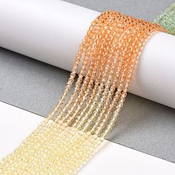 Прозрачный градиент цвета стеклянные бусины пряди&nbsp;GLAA-G101-2mm-05