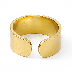 Ионное покрытие(ip) 304 нержавеющая сталь манжета кольцо для женщин RJEW-C060-31G