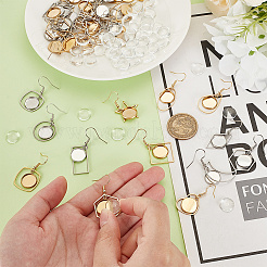 Набор для изготовления висячих сережек из нержавеющей стали в форме купола и смешанной формы своими руками&nbsp;EJEW-AR00002