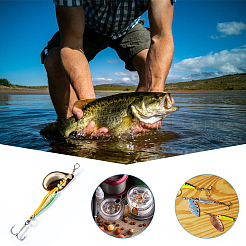 4 сумка 4 стиля вертушки для рыбалки из нержавеющей стали STAS-FH0002-26