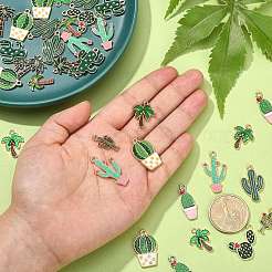 50шт 10 стиля подвески из сплава с эмалью ENAM-CJ0003-12