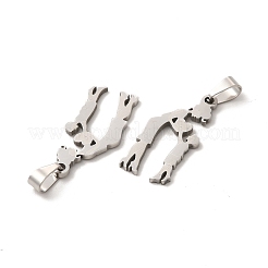 Не тускнеющие подвески из нержавеющей стали ко дню матери 201 STAS-K251-015