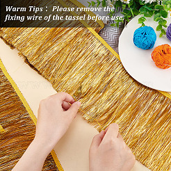 Лента из полиэстера с кисточками длиной 10 м. OCOR-WH0046-67