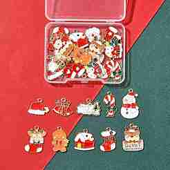 30шт 15 стиля подвески из сплава с эмалью&nbsp;ENAM-FS0003-52A