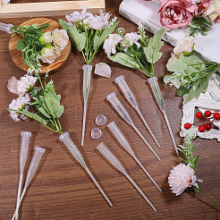 50 шт. пластиковая цветочная трубка&nbsp;AJEW-GL0002-97B