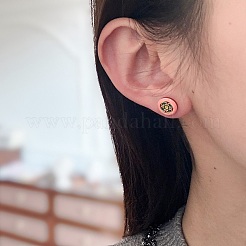 Pendientes de latón esmaltado para mujer&nbsp;WGB35AF-02