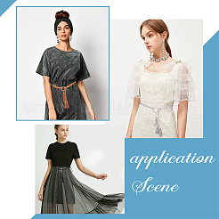 4 шт. 4-цветные цепочные ремни из микрофибры AJEW-GF0006-58