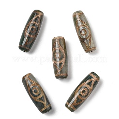 Тибетского стиля бусы дзи TDZI-E004-01