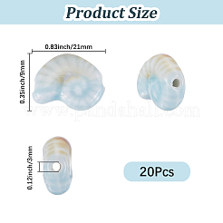 2 set di perline di porcellana fatte a mano per accessori fai da te per braccialetti&nbsp;PORC-SP0001-27