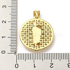 Pendentifs en laiton avec zircon&nbsp;FIND-Z023-09B-01