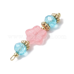 20 шт. подвески в виде стеклянных цветов PALLOY-JF03142