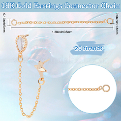 20 шт. латунные звенья цепи/соединители&nbsp;KK-BBC0021-47