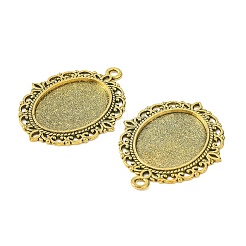 Aleación de estilo tibetano colgante cabujón ajustes&nbsp;PALLOY-Q304-50AG-LF