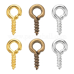 300 шт. 3 вида цветов железный винт с ушком IFIN-FS0001-08