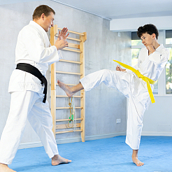 Taekwondo-Gürtel aus Polyester&nbsp;AJEW-WH0410-238B