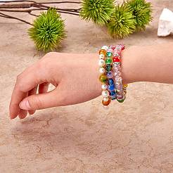 200шт 10 цвета окрашенные распылением стеклянные бусины&nbsp;GLAA-SZ0001-79