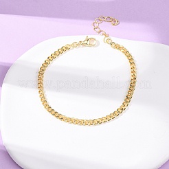 Браслеты-цепочки из латуни для женщин&nbsp;LS-BJEW-C140-15G