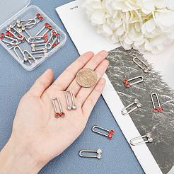 24 шт. подвески из нержавеющей стали 304 двух цветов&nbsp;STAS-UN0021-24P