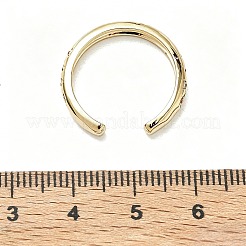 Polsini aperti in ottone con micro pavé di zirconi&nbsp;LS-RJEW-Z145-08G