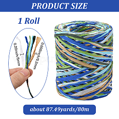 Сегментированные окрашенные шнуры из рафии для поделок своими руками&nbsp;OCOR-WH20020-27B