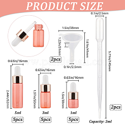 Стеклянная флакон для ароматерапии&nbsp;AJEW-GF0009-79