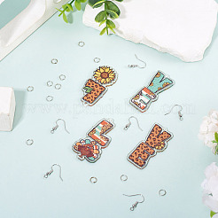 Kits de fabrication de boucles d'oreilles bricolage&nbsp;DIY-TA0015-74