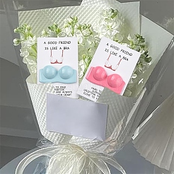 Прямоугольная бумажная поздравительная открытка для друзей DIY-YW0016-01A