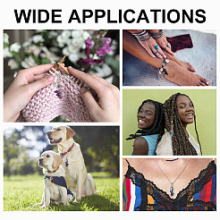 48 шт. 12 стильных подвесных украшений из бисера с драгоценными камнями HJEW-CA0001-29