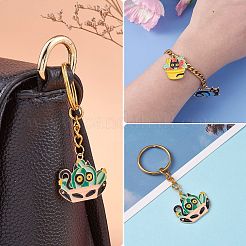 24 шт. 12 стильные эмалированные панданы из сплава&nbsp;ENAM-SZ0004-19