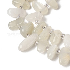 Натуральный лунный камень бисер нитей&nbsp;G-P604-A27-01