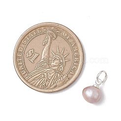 Подвески из натурального культивированного пресноводного жемчуга с двух сторон полированные&nbsp;PALLOY-JF04916-02