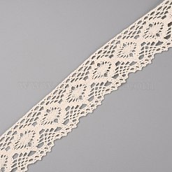 コットンホローリブベン  菱形模様  パパイヤホイップ  1-3/4インチ（44mm）  5ヤード/カード&nbsp;MP-TAC0009-01