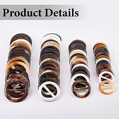 20 шт. пряжки-регуляторы из смолы с тремя скользящими фиксаторами FIND-GF0008-12F