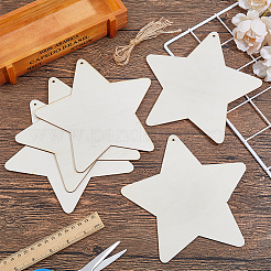 15 шт. необработанные деревянные подвесные украшения WOOD-DC0001-25A