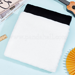 2 лист 2-х цветной искусственной меховой ткани кролика AJEW-BC0007-31