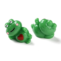 Figuras de ranas 3d de resina lindas de dibujos animados&nbsp;RESI-Z024-01B